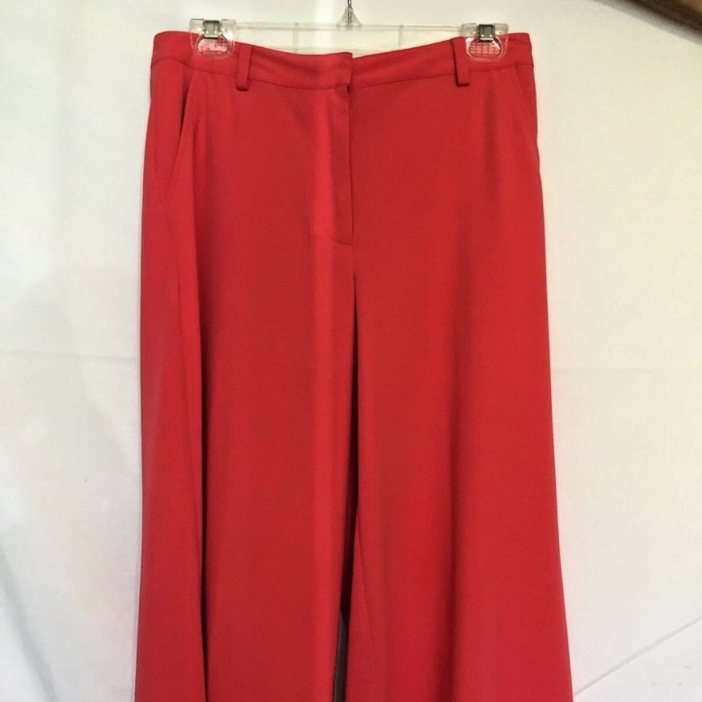 YARNS & STITCHES TANGERINE CROP WIDE LEGS PANTS
